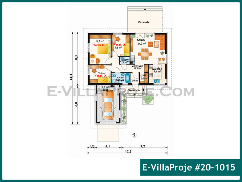 Ev Villa Proje #20 - 1015 Detay 2
