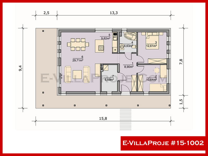 Ev Villa Proje #15 - 1002 Detay 2