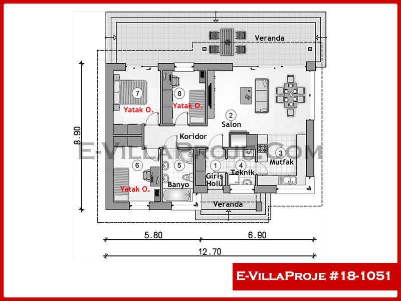 Ev Villa Proje #18 - 1051 Detay 2
