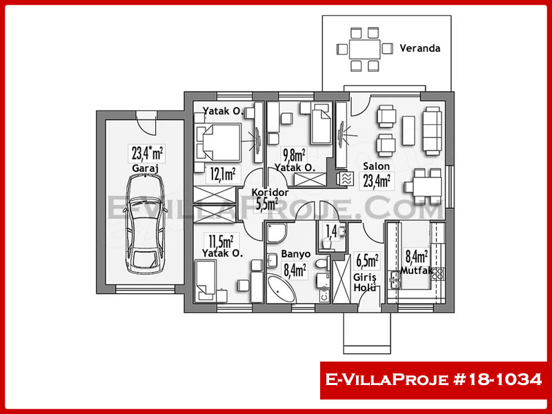 Ev Villa Proje #18 - 1034 Detay 2