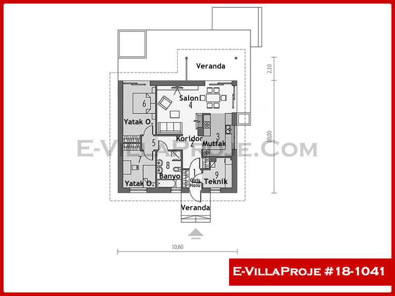 Ev Villa Proje #18 - 1041 Detay 2
