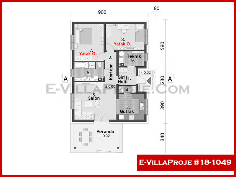Ev Villa Proje #18 - 1049 Detay 2