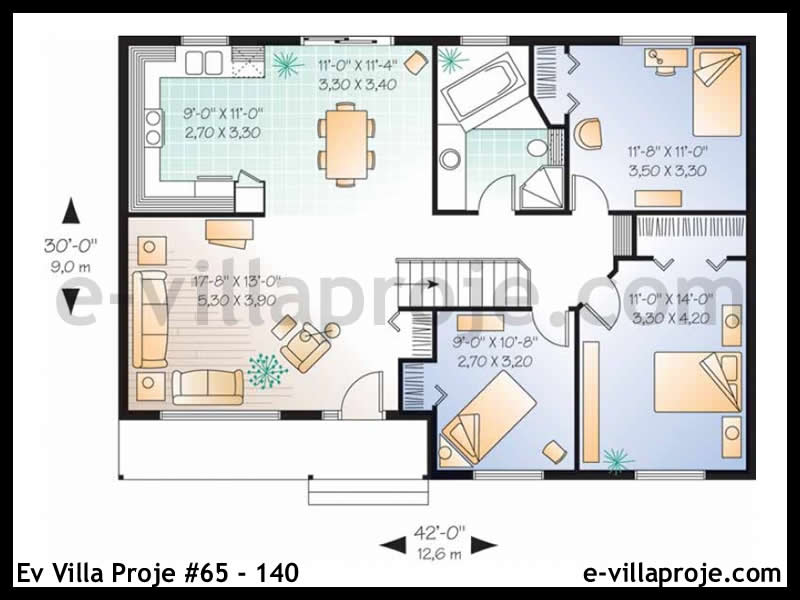 Ev Villa Proje #65 - 140 Detay 2