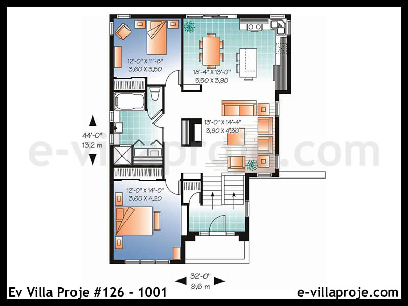 Ev Villa Proje #126 - 1001 Detay 2