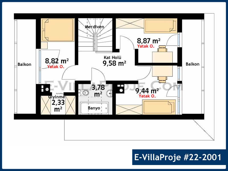 Ev Villa Proje #22 - 2001 Detay 3
