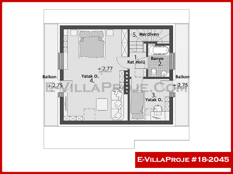 Ev Villa Proje #18 - 2045 Detay 3