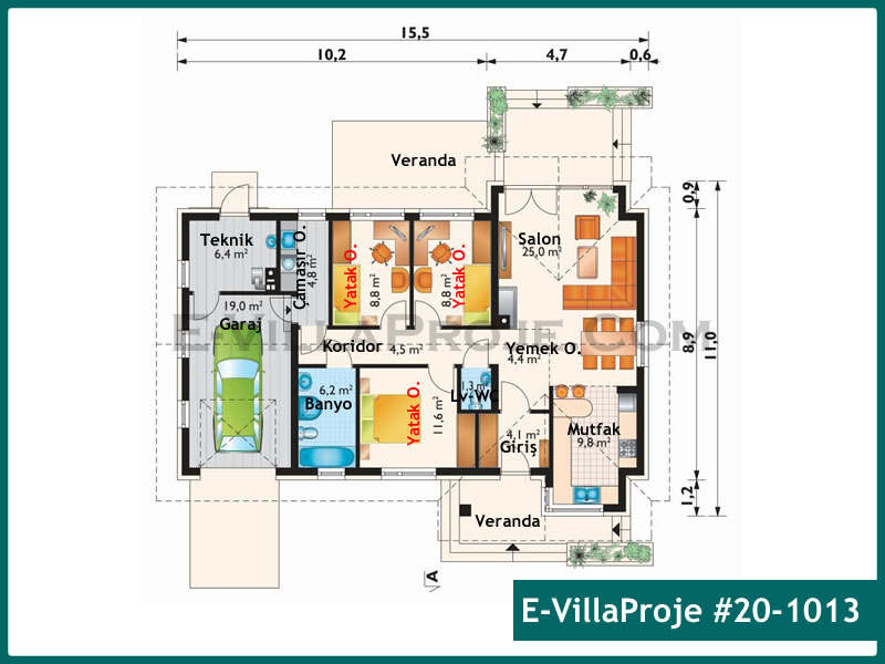 Ev Villa Proje #20 - 1013 Detay 2
