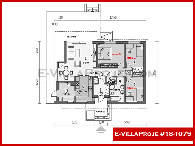 Ev Villa Proje #18 - 1075 Detay 2