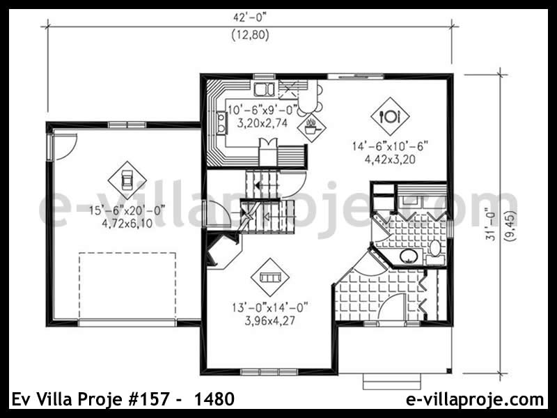 Ev Villa Proje #157 - 1480 Detay 2