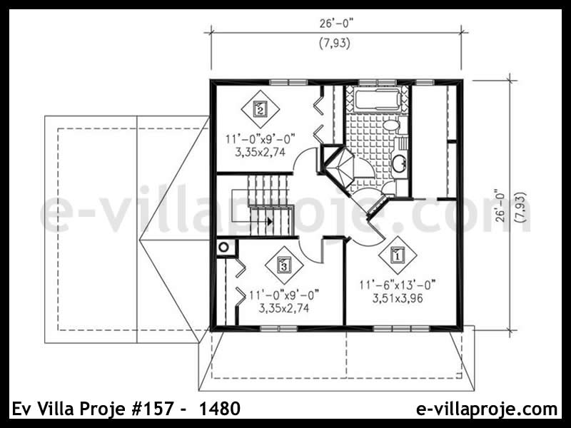 Ev Villa Proje #157 - 1480 Detay 3
