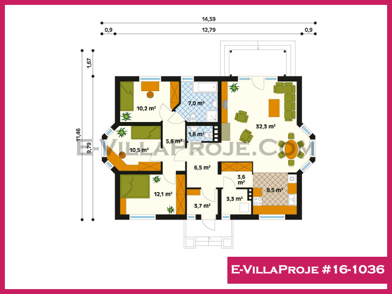 Ev Villa Proje #16 - 1036 Detay 2