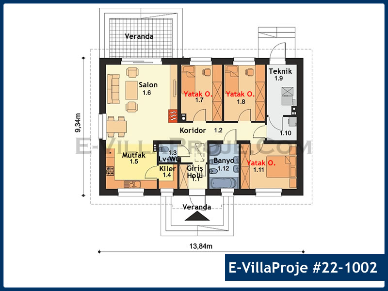 Ev Villa Proje #22 - 1002 Detay 2