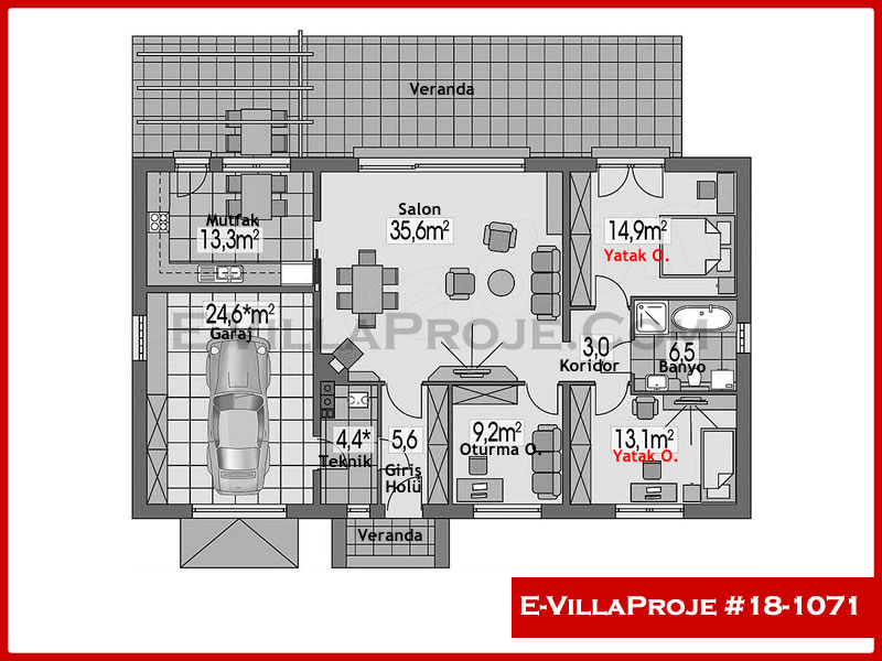 Ev Villa Proje #18 - 1071 Detay 2