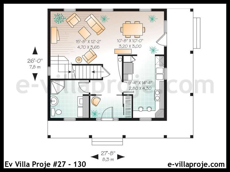 Ev Villa Proje #27 - 130 Detay 2