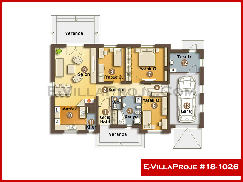 Ev Villa Proje #18 - 1026 Detay 2