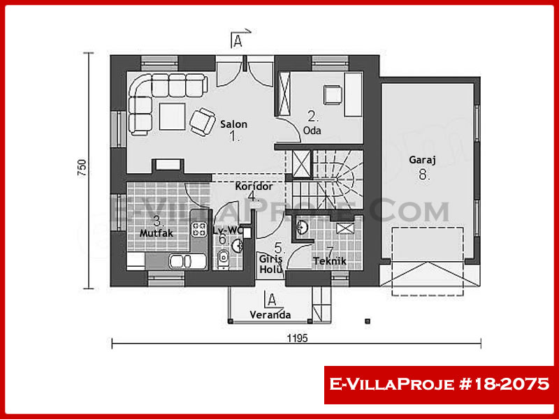 Ev Villa Proje #18 - 2075 Detay 2