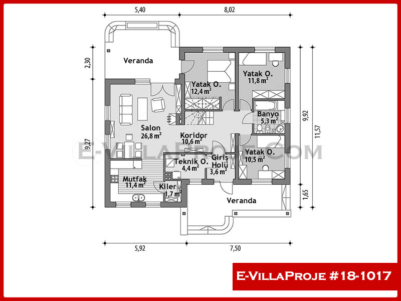 Ev Villa Proje #18 - 1017 Detay 2