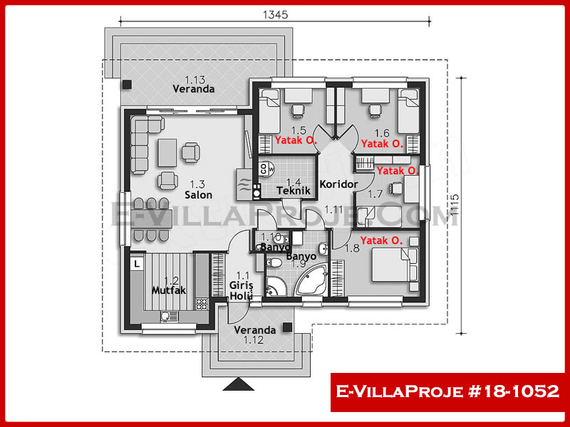 Ev Villa Proje #18 - 1052 Detay 2