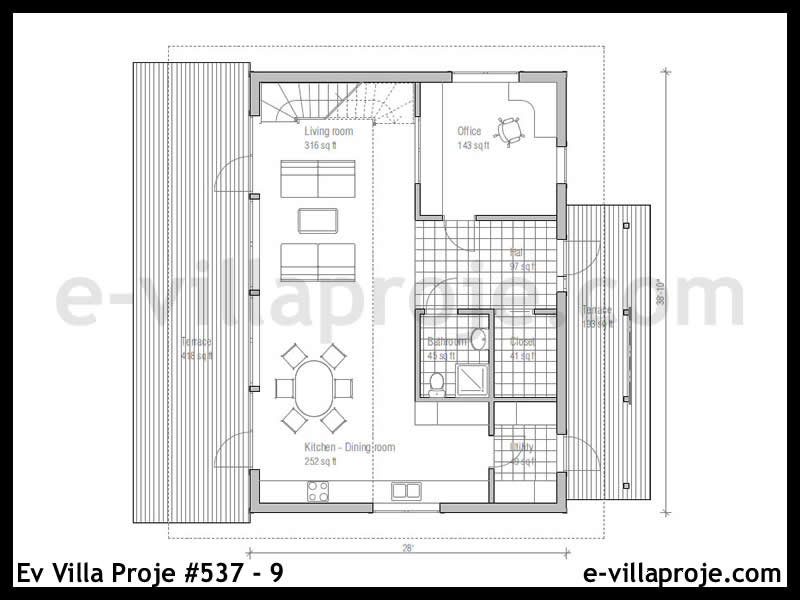 Ev Villa Proje #537 - 9 Detay 2