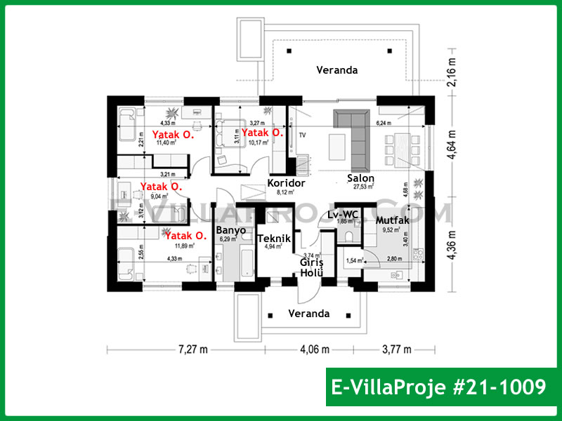 Ev Villa Proje #21 - 1009 Detay 2