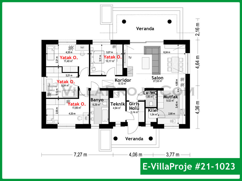 Ev Villa Proje #21 - 1023 Detay 2