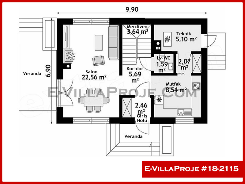 Ev Villa Proje #18 - 2115 Detay 2