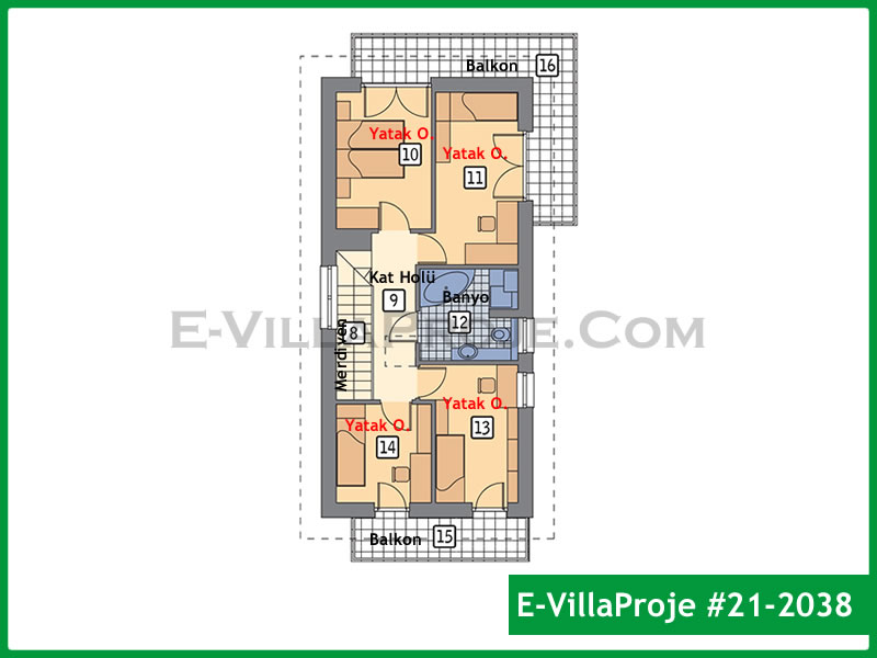 Ev Villa Proje #21 - 2038 Detay 3