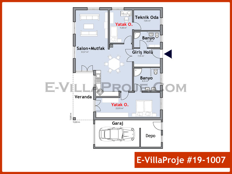 Ev Villa Proje #19 - 1007 Detay 2