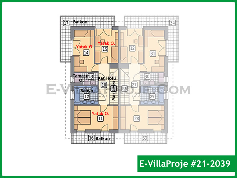 Ev Villa Proje #21 - 2039 Detay 3