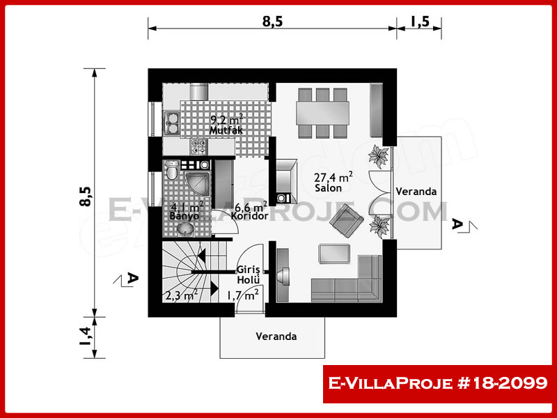 Ev Villa Proje #18 - 2099 Detay 2