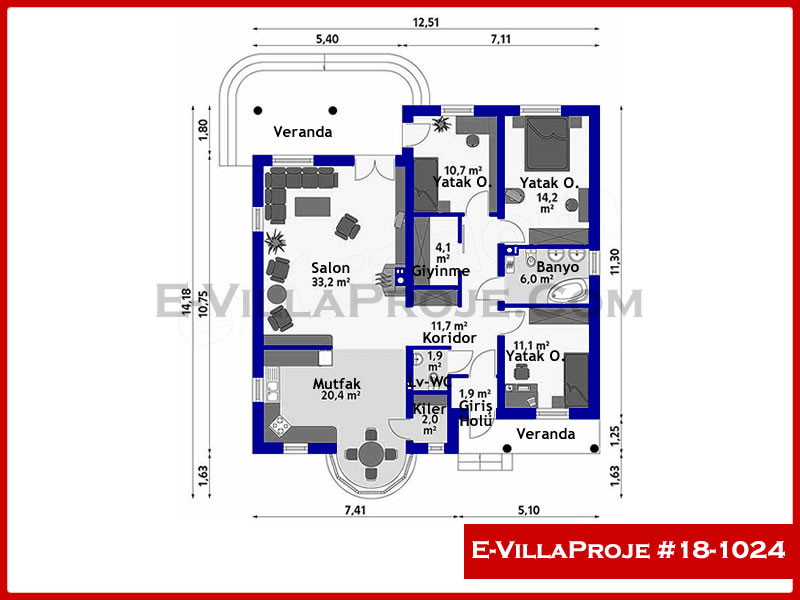 Ev Villa Proje #18 - 1024 Detay 2