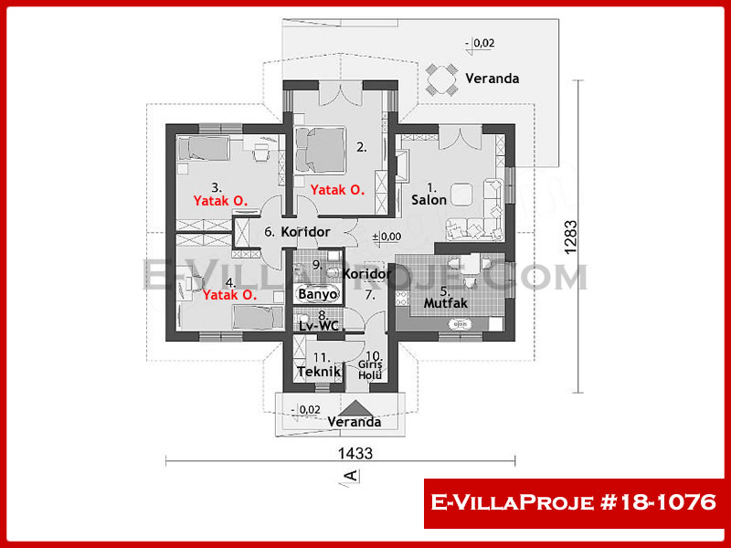 Ev Villa Proje #18 - 1076 Detay 2