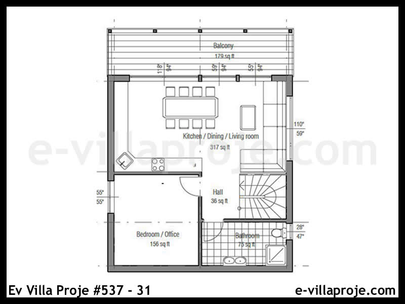 Ev Villa Proje #537 - 31 Detay 3