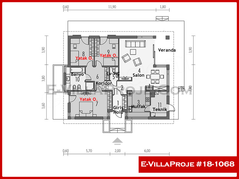 Ev Villa Proje #18 - 1068 Detay 2