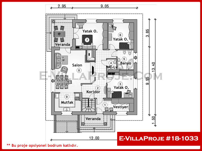 Ev Villa Proje #18 - 1033 Detay 2