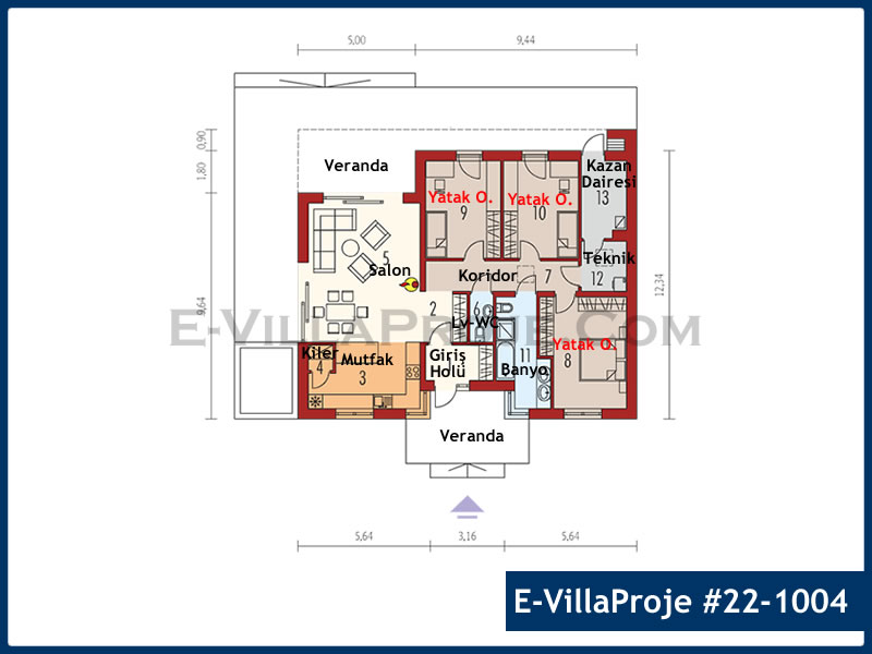 Ev Villa Proje #22 - 1004 Detay 2