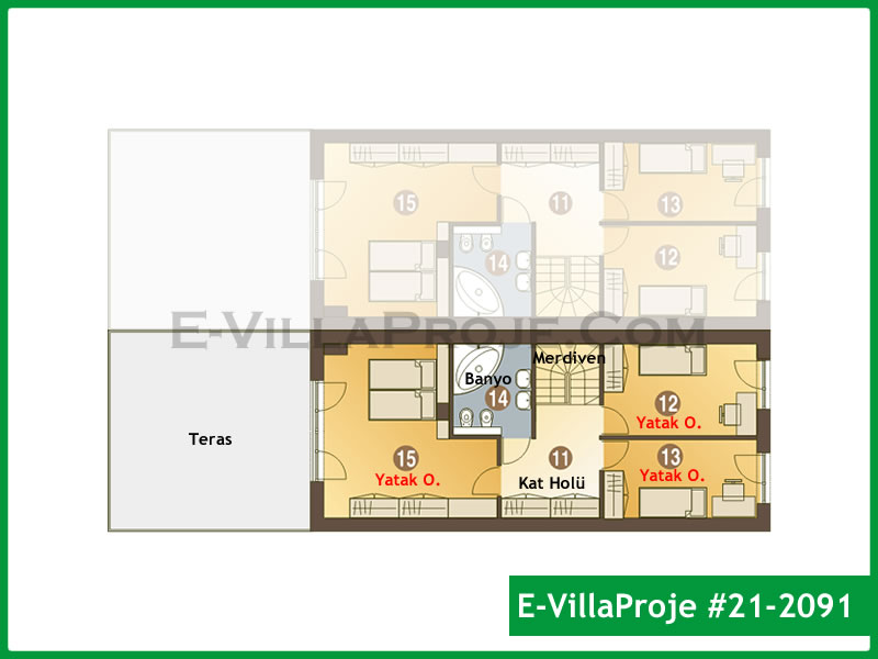 Ev Villa Proje #21 - 2091 Detay 3