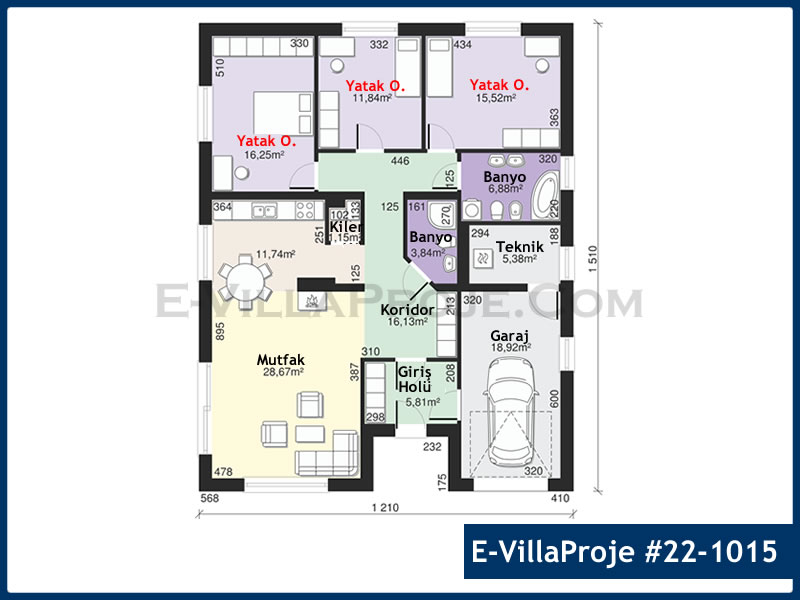 Ev Villa Proje #22 - 1015 Detay 2