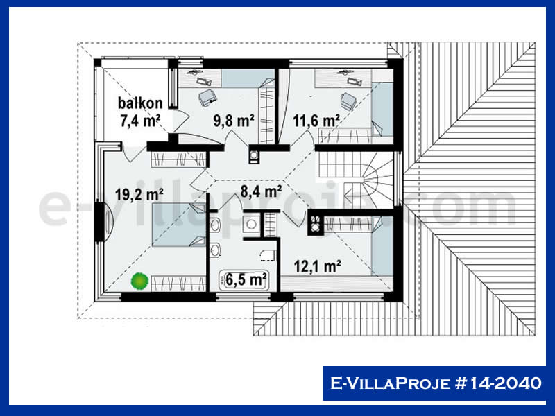 Ev Villa Proje #14 - 2040 Detay 3