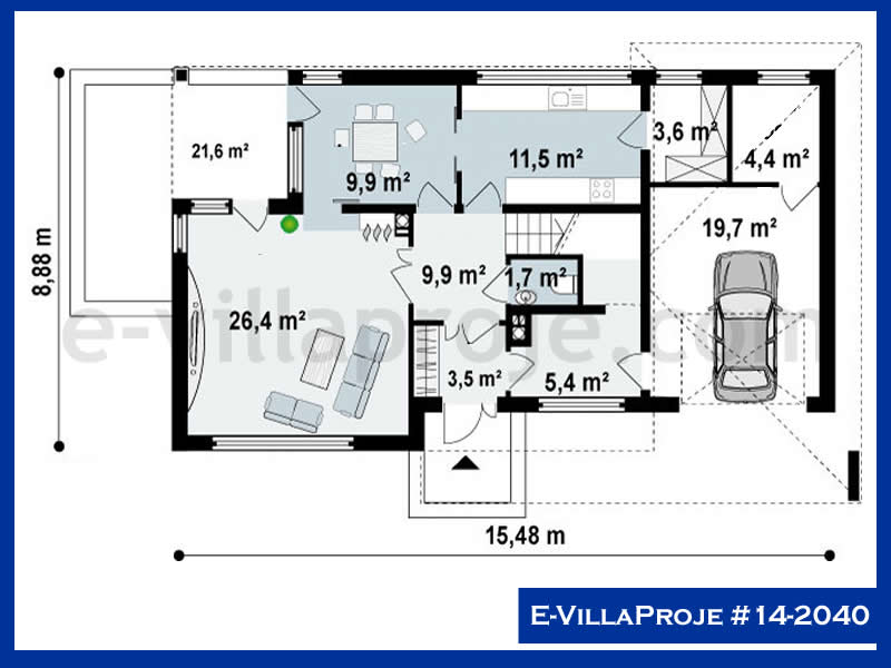 Ev Villa Proje #14 - 2040 Detay 2