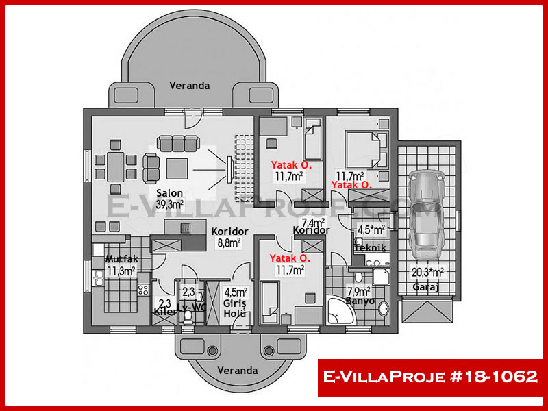 Ev Villa Proje #18 - 1062 Detay 2