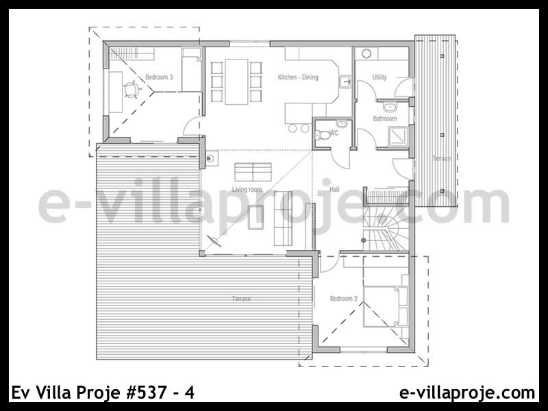 Ev Villa Proje #537 - 4 Detay 2