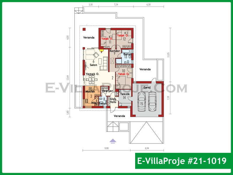 Ev Villa Proje #21 - 1019 Detay 2