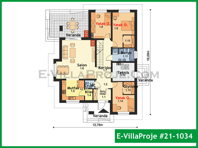 Ev Villa Proje #21 - 1034 Detay 2