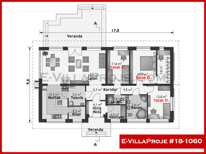 Ev Villa Proje #18 - 1060 Detay 2