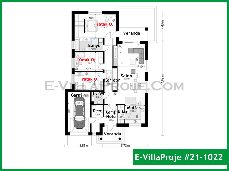 Ev Villa Proje #21 - 1022 Detay 2