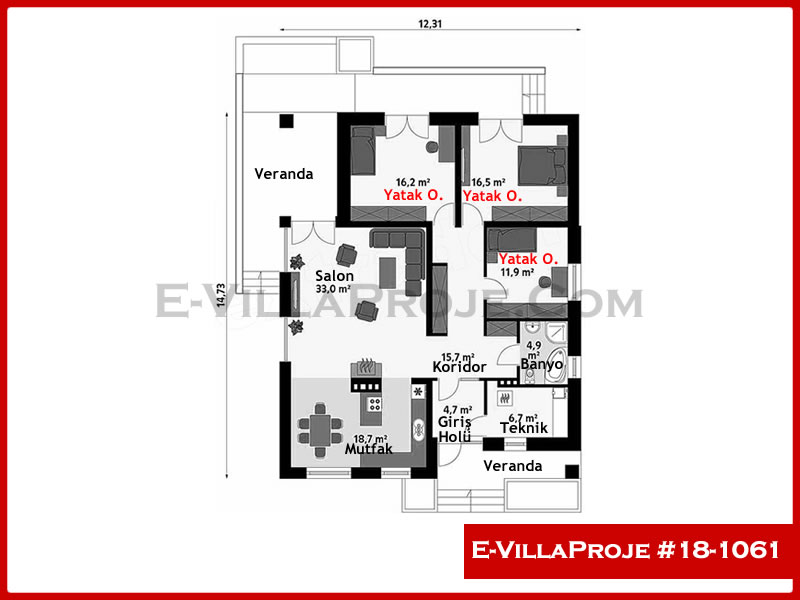 Ev Villa Proje #18 - 1061 Detay 2