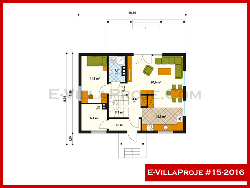 Ev Villa Proje #15 - 2016 Detay 2