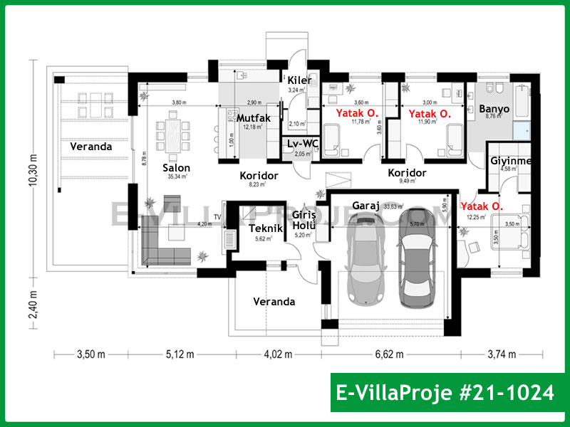 Ev Villa Proje #21 - 1024 Detay 2