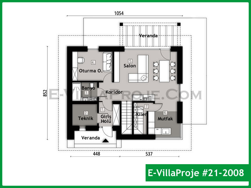 Ev Villa Proje #21 - 2008 Detay 2